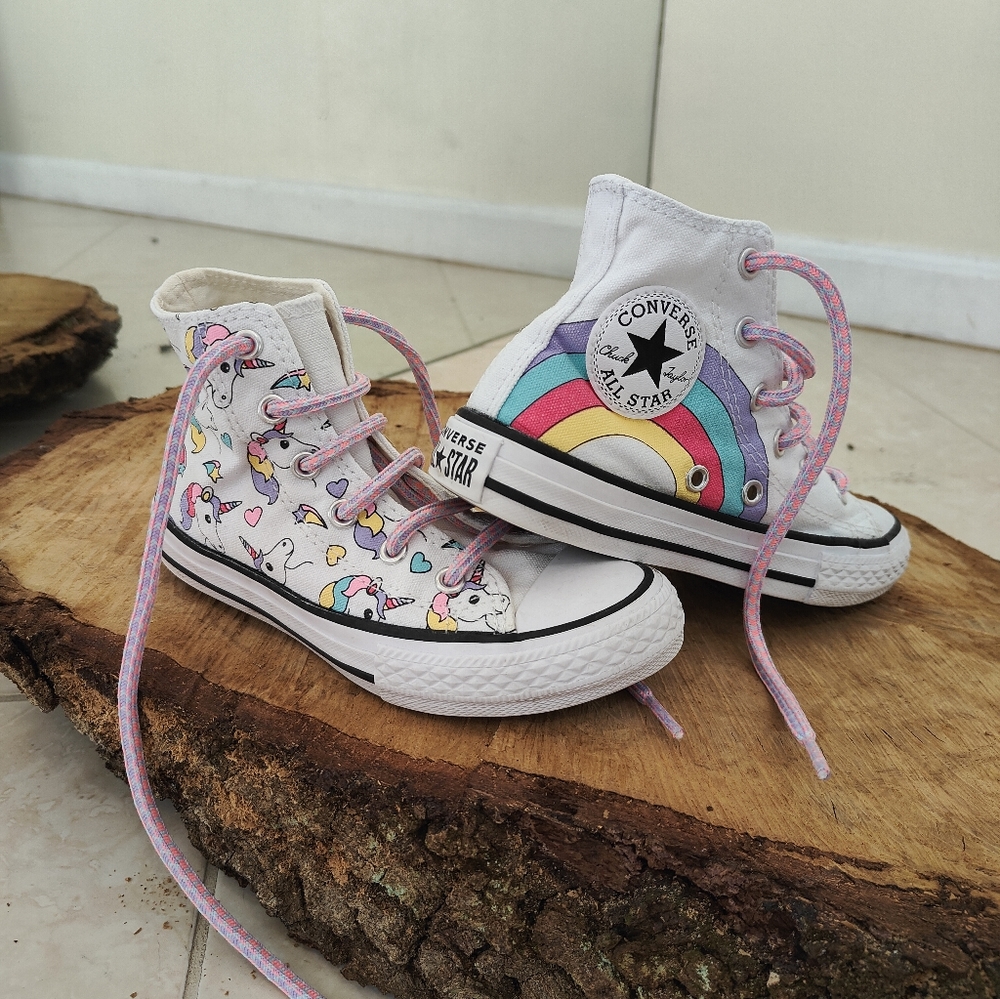 Converse Kids Unicorn/Rainbow shoes
